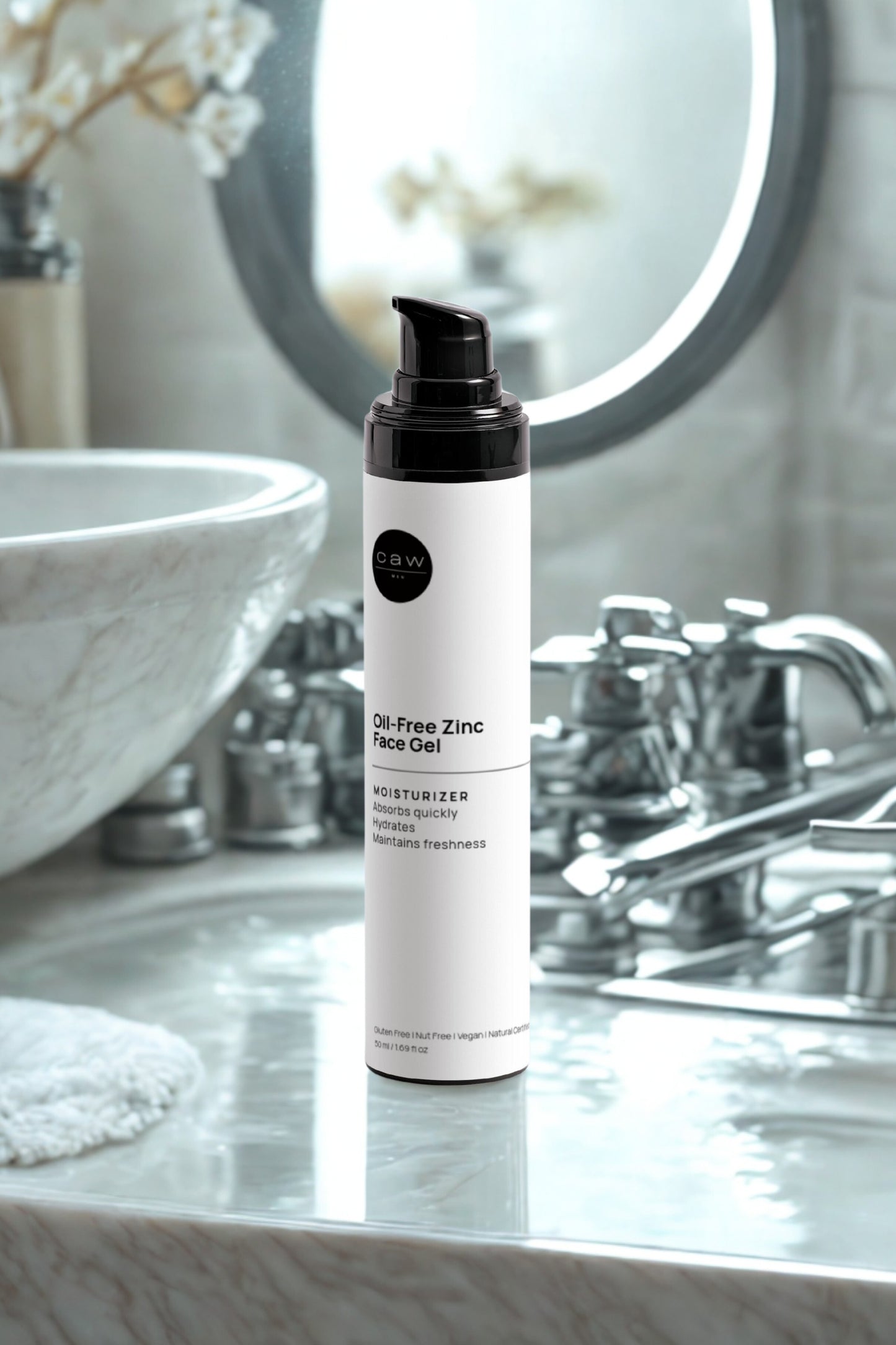 Oil-Free Zinc Face Gel for Men